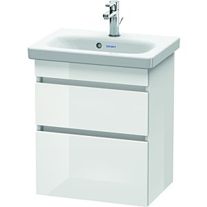 Duravit DuraStyle Waschtisch-Unterschrank DS640302222 50 x 36,8 cm, weiß hochglanz, 2 Schubkästen, wandhängend
