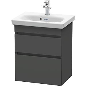Duravit DuraStyle vanity unit DS640304949 50 x 36.8 cm, matt graphite, 2 drawers, wall-hung