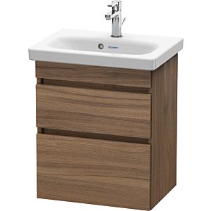 Duravit DuraStyle vasque DS640307979 50 x 36,8 cm, noyer naturel, 2 tiroirs, suspendu