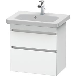 Duravit DuraStyle Waschtisch-Unterschrank DS647901818 58 x 36,8 cm, weiß matt, 2 Schubkästen, wandhängend