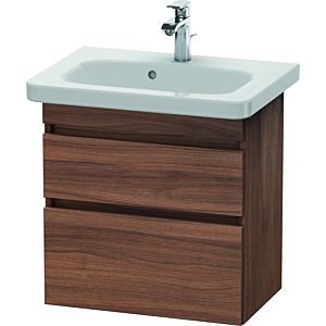 Duravit DuraStyle Waschtisch-Unterschrank DS647907979 58 x 36,8 cm, nussbaum natur, 2 Schubkästen, wandhängend