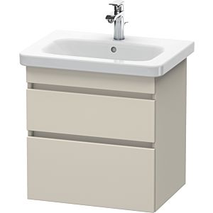 Duravit DuraStyle vanity unit DS648009191 58 x 44.8 cm, taupe, 2 drawers, wall-hung