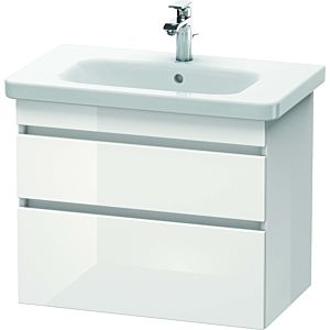 Duravit DuraStyle Waschtisch-Unterschrank DS648101843 73 x 44,8 cm, weiß matt/basalt matt, 2 Schubkästen, wandhängend