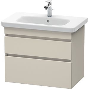 Duravit DuraStyle vanity unit DS648109191 73 x 44.8 cm, taupe, 2 drawers, wall-hung