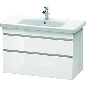 Duravit DuraStyle Waschtisch-Unterschrank DS648202218 93 x 44,8 cm, weiß hochglanz/weiß matt, 2 Schubkästen, wandhängend