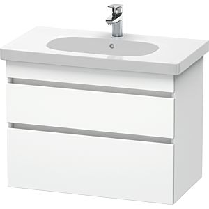Duravit DuraStyle Waschtisch-Unterschrank DS648401818 80 x 45,3 cm, weiß matt, 2 Schubkästen, wandhängend