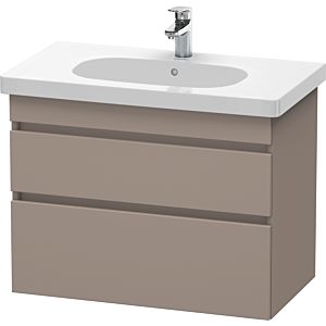 Duravit DuraStyle vanity unit DS648404343 80 x 45.3 cm, basalt matt, 2 drawers, wall-hung