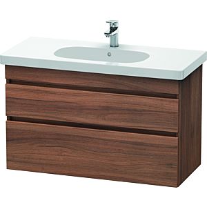 Duravit DuraStyle Waschtisch-Unterschrank DS648507979 100 x 45,3 cm, nussbaum natur, 2 Schubkästen, wandhängend
