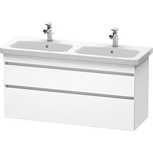 Duravit DuraStyle Waschtischunterbau DS649801818 Weiß Matt, 123x44,8x61cm, 2 Auszüge