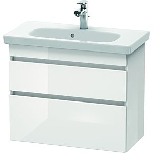 Duravit DuraStyle Waschtisch-Unterschrank DS649901843 73 x 36,8 cm, weiß matt/basalt matt, 2 Schubkästen, wandhängend