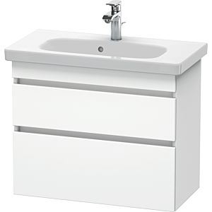 Duravit DuraStyle Waschtisch-Unterschrank DS649901818 73 x 36,8 cm, weiß matt, 2 Schubkästen, wandhängend