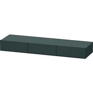 Duravit DuraStyle étagère tiroir DS827204949 150 x 44 cm, 3 tiroirs, graphite mat, avec support console