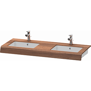 Duravit DuraStyle washbasin console DS829C07979 55x80x10cm, 2 cutouts, natural walnut