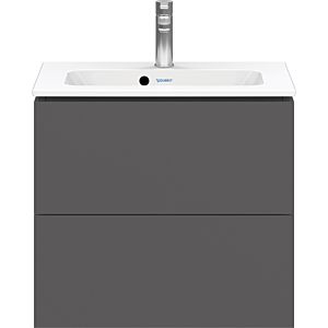 L-Cube Duravit vasque LC625604949 62 x 39, 2000 cm, graphite mat, 2 tiroirs, suspendu