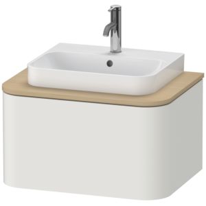 Duravit Happy D.2 Plus vanity unit HP494003939 65x48cm, for console, 1 drawer, nordic white satin finish