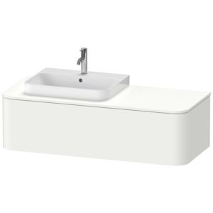 Duravit Happy D.2 HP4942L3636 35,4 x 130 x 55 cm, coulissant 2000 , pour Vasques  à poser , gauche, blanc Vasques  à poser