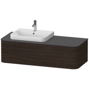 Duravit Happy D.2 HP4942L6969 35,4 x 130 x 55 cm, coulissant 2000 , pour Vasques  à poser , gauche, noyer brossé