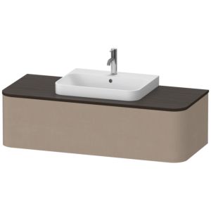 Duravit Happy D.2 Waschtisch-Unterschrank HP4942M7575 35,4 x 130 x 55 cm, 1 Auszug, für Aufsatzbecken, mitte, leinen