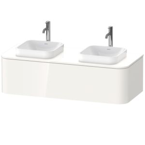 Duravit Happy D.2 Duravit match0 HP4943B2222 35,4 x 130 x 55 cm, coulissant 2000 , pour console, blanc brillant