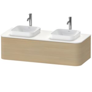 Duravit Happy D.2 Waschtisch-Unterschrank HP4943B7171 35,4 x 130 x 55 cm, 1 Auszug, für Konsole, mediterrane Eiche