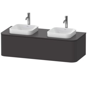 Duravit Happy D.2 Duravit Happy D.2 HP4943B8080 35.4 x 130 x 55 cm, 2000 pull-out, for console, graphite supermatt