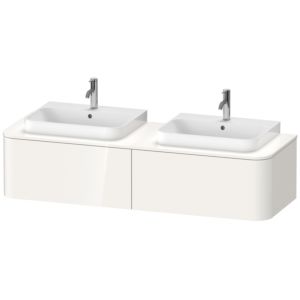 Duravit Happy D.2 Duravit Happy D.2 HP4946B2222 35.4 x 160 x 55 cm, 2 Wash Bowls , for Wash Bowls , both sides, white high gloss