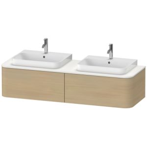 Duravit Happy D.2 Duravit Happy D.2 HP4946B7171 35.4 x 160 x 55 cm, 2 Wash Bowls , for Wash Bowls , both sides, Mediterranean oak