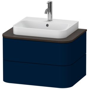 Duravit Happy D.2 Duravit match0 HP496009898 40,8 x 65 x 48 cm, 2 tiroirs, pour console, finition satinée bleu nuit