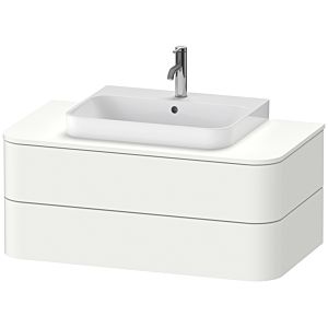 Duravit Happy D.2 Duravit match0 HP496103636 40,8 x 100 x 55 cm, 2 tiroirs, pour meuble vasque, finition blanc satiné
