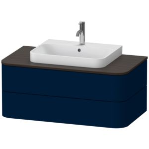 Duravit Happy D.2 Duravit match0 HP496109898 40,8 x 100 x 55 cm, 2 tiroirs, pour meuble vasque, finition satinée bleu nuit
