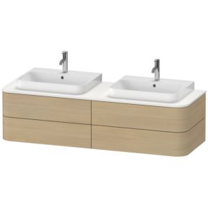 Duravit Happy D.2 Duravit Happy D.2 HP4964B7171 40.8 x 160 x 55 cm, 4 drawers, for furniture washbasin, double-sided, Mediterranean oak