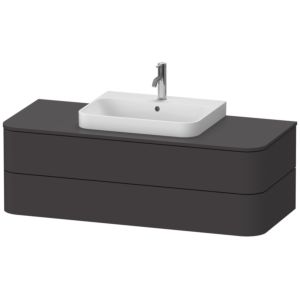 Duravit Happy D.2 Duravit Happy D.2 HP497208080 40.8 x 130 x 55 cm, 2 drawers, for Wash Bowls , graphite supermatt