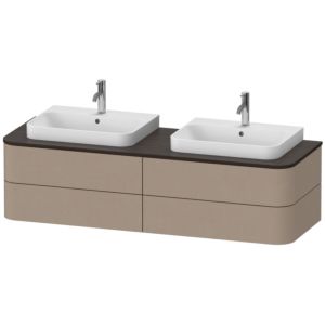 Duravit Happy D.2 HP4974B7575 40,8 x 160 x 55 cm, 4 tiroirs, pour Vasques  à poser , deux côtés, lin