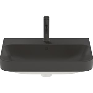 Duravit Happy D.2 washbasin 2360601300 60 x 46 cm, ground, 2000 tap hole, with overflow, tap platform, anthracite matt