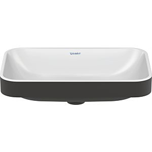 Duravit Happy D.2 washbasin 2359606100 60 x 40 cm, ground, without tap hole, overflow, tap platform, white / anthracite matt