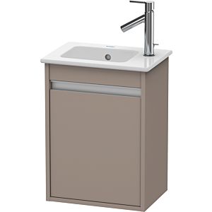 Ketho Duravit vasque KT6417L4343 40x28,5x55cm, suspendu, porte à gauche, basalte mat