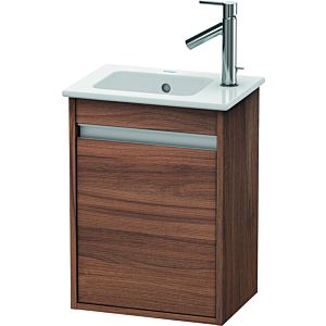 Ketho Duravit vasque KT6417L7979 40x28,5x55cm, suspendu, porte à gauche, noyer naturel
