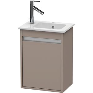 Ketho Duravit vasque KT6417R4343 40x28,5x55cm, suspendu, porte à droite, basalte mat