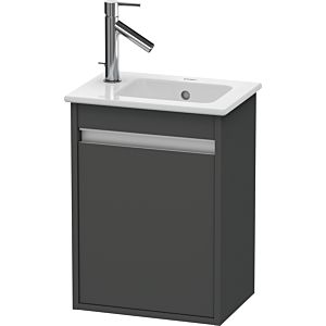 Duravit Ketho vanity unit KT6417R4949 40x28.5x55cm, wall-hung, door on the right, matt graphite