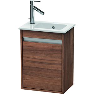 Ketho Duravit vasque KT6417R7979 40x28,5x55cm, suspendu, porte à droite, noyer naturel