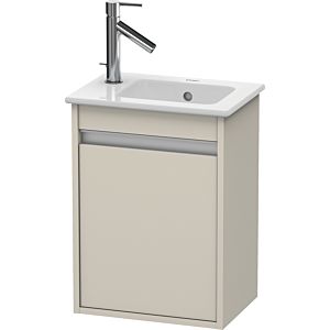 Ketho Duravit vasque KT6417R9191 40x28.5x55cm, suspendu, porte à droite, Taupe