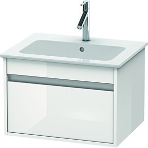 Duravit Ketho Waschtisch-Unterschrank KT641802222 60 x 47,5 cm, weiß hochglanz, 1 Auszug, wandhängend