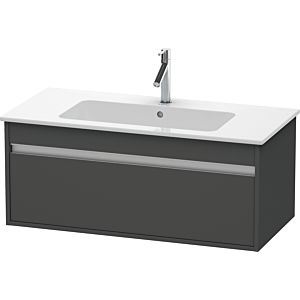 Duravit Ketho vanity unit KT642004949 100 x 47.5 cm, matt graphite, 2000 pull-out, wall-hung