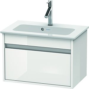 Duravit Ketho Waschtisch-Unterschrank KT642202222 60 x 38,5 cm, weiß hochglanz, 1 Auszug, wandhängend