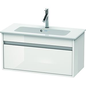 Duravit Ketho Waschtisch-Unterschrank KT642302222 80 x 38,5 cm, weiß hochglanz, 1 Auszug, wandhängend