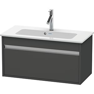 Duravit Ketho Waschtisch-Unterschrank KT642304949 80 x 38,5 cm, graphit matt, 1 Auszug, wandhängend