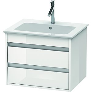 Duravit Ketho vanity unit KT642802222 60 x 47.5 cm, white high gloss, 2 drawers, wall-hung