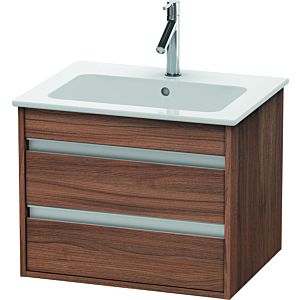 Ketho Duravit vasque KT642807979 60 x 47,5 cm, noyer naturel, 2 tiroirs, suspendu