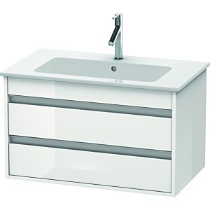 Ketho Duravit vasque KT642902222 80 x 47,5 cm, blanc brillant, 2 tiroirs, suspendu
