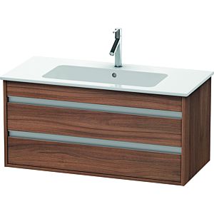 Duravit Ketho Waschtisch-Unterschrank KT643007979 100 x 47,5 cm, nussbaum natur, 2 Schubkästen, wandhängend